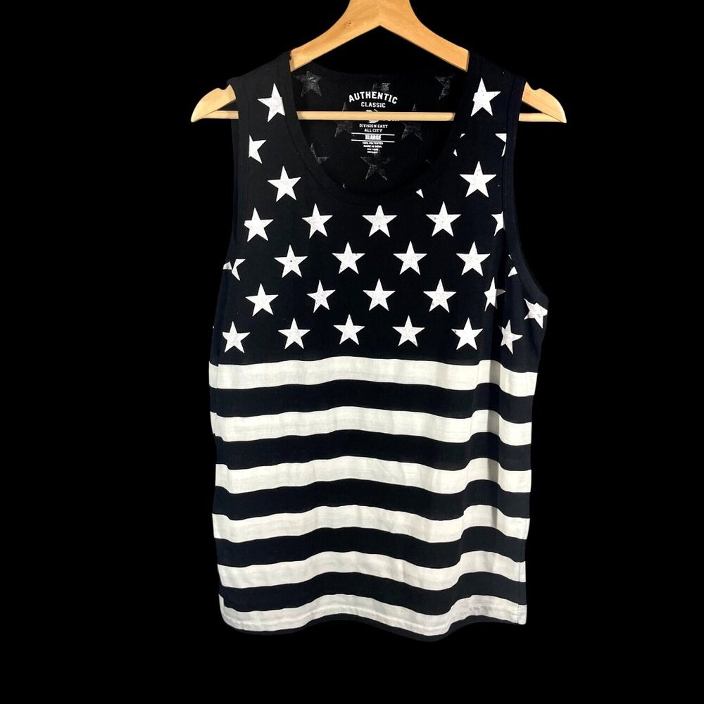 Authentic Classic Pacific Surf Mens XL Star & Stripe Tank Top